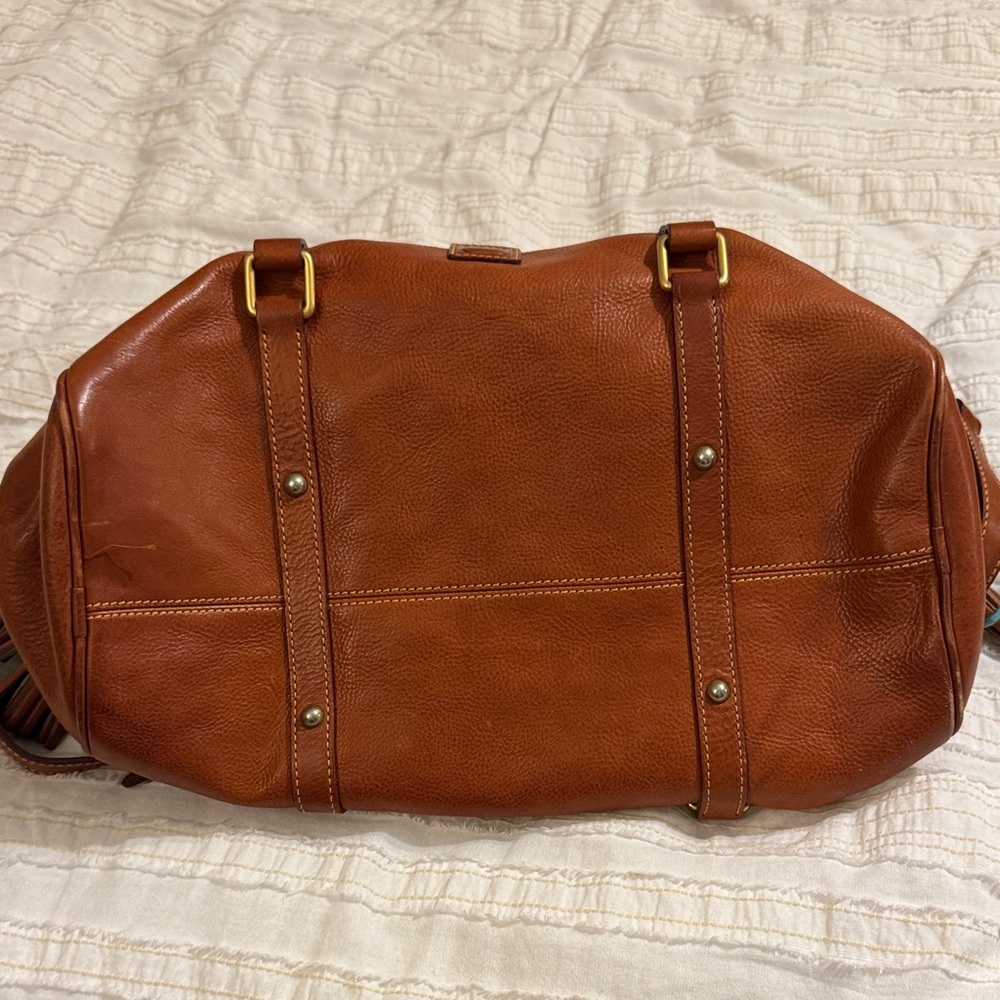 Dooney and Bourke Brown Leather Handbag - Picture 2 of 8